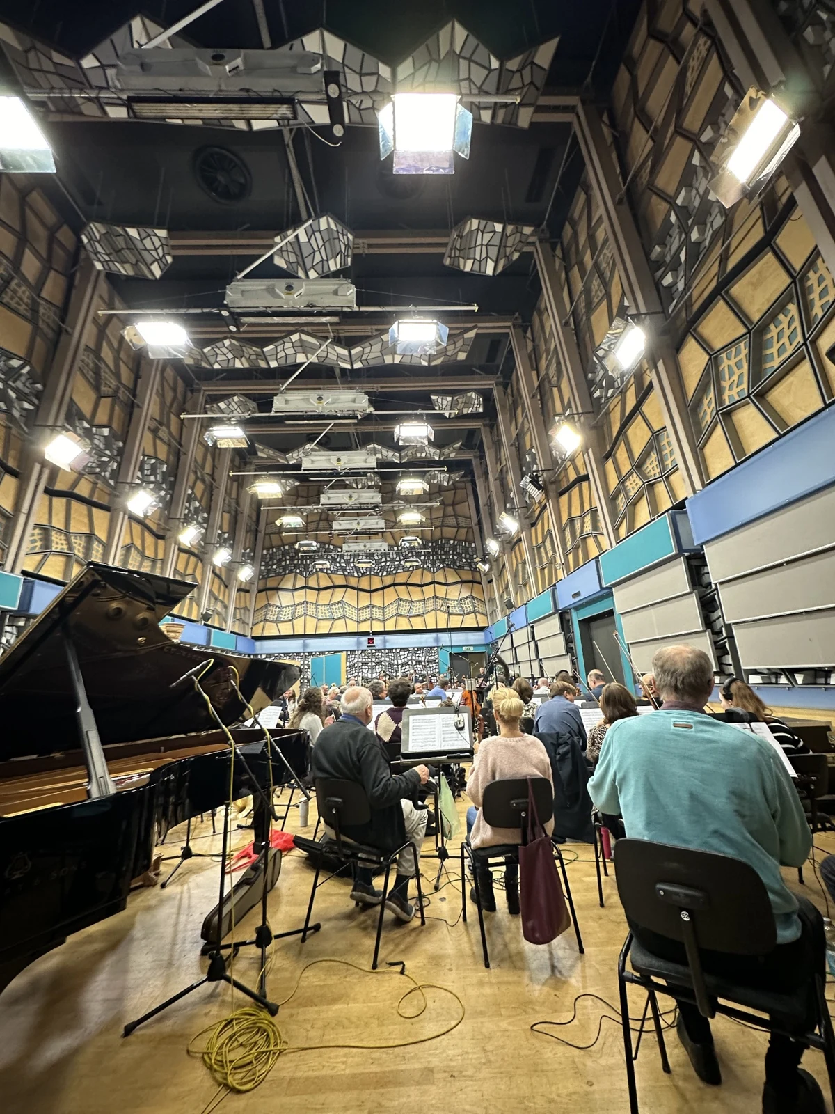 Musicians in the recording studio
